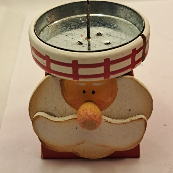 Two Vintage Santa candle holders with tapered candles - Picture 4 of 9